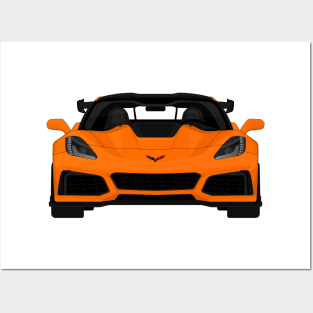 Z06 ZR1 ORANGE 2 Posters and Art